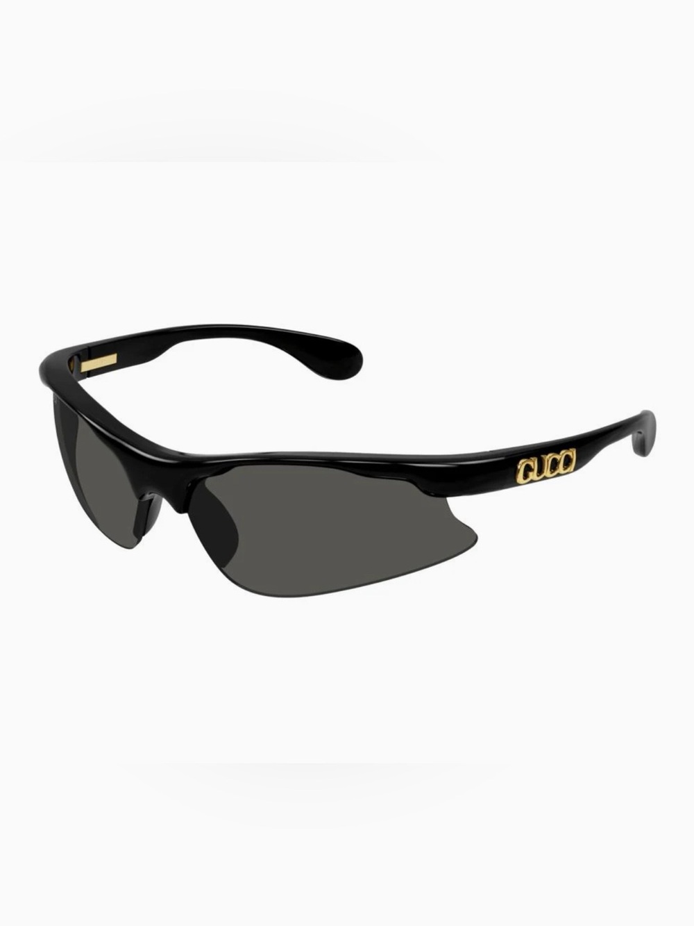 Gucci Black Sunglasses with Gold Logo Accent